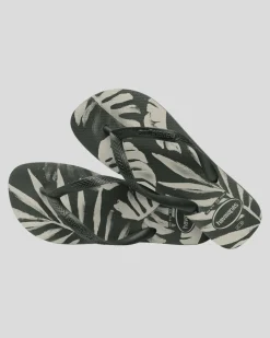 Havaianas Top Aloha Thongs Green Olive/green Olive Best
