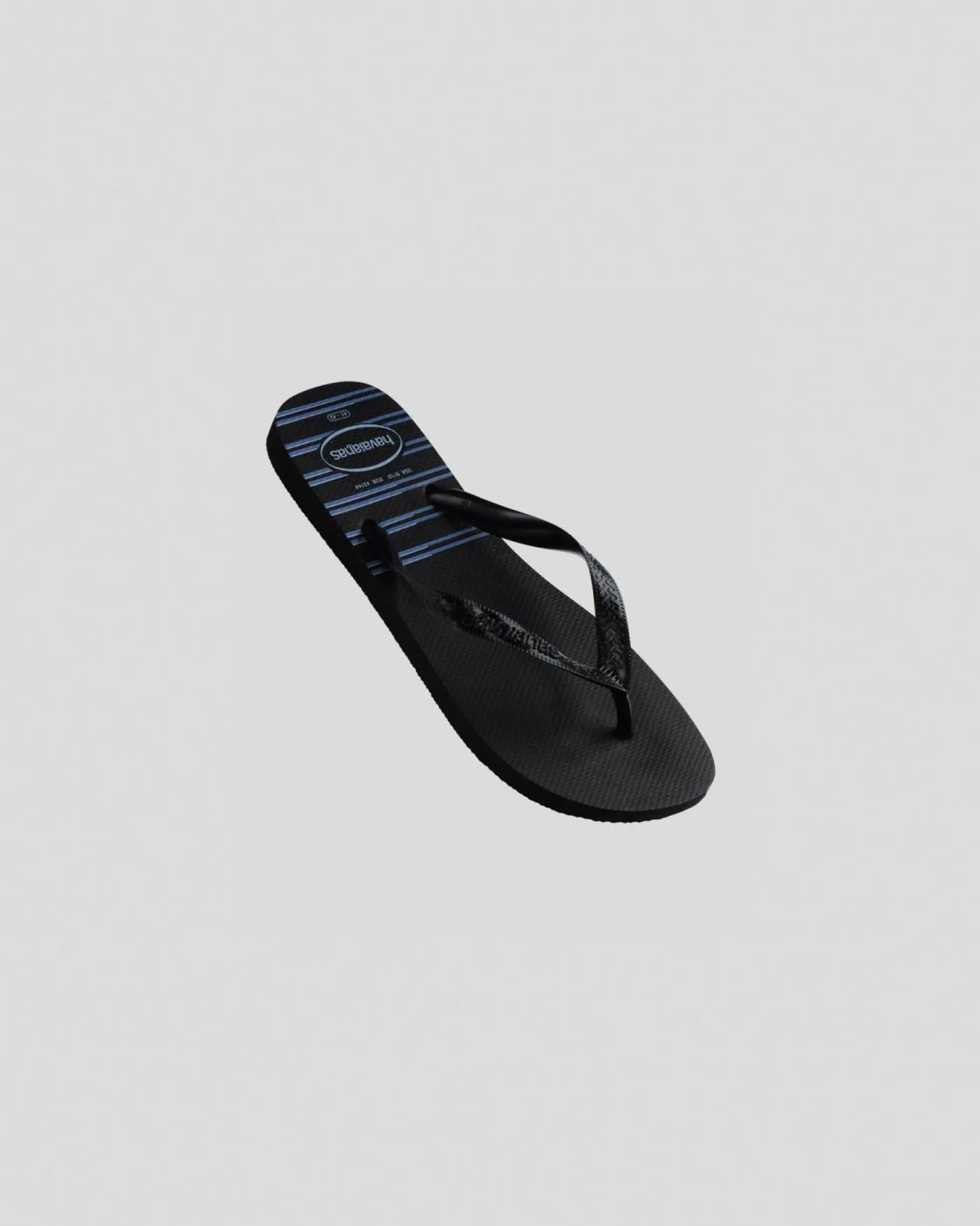 Havaianas Top Basic Thongs Black/black/blue Discount