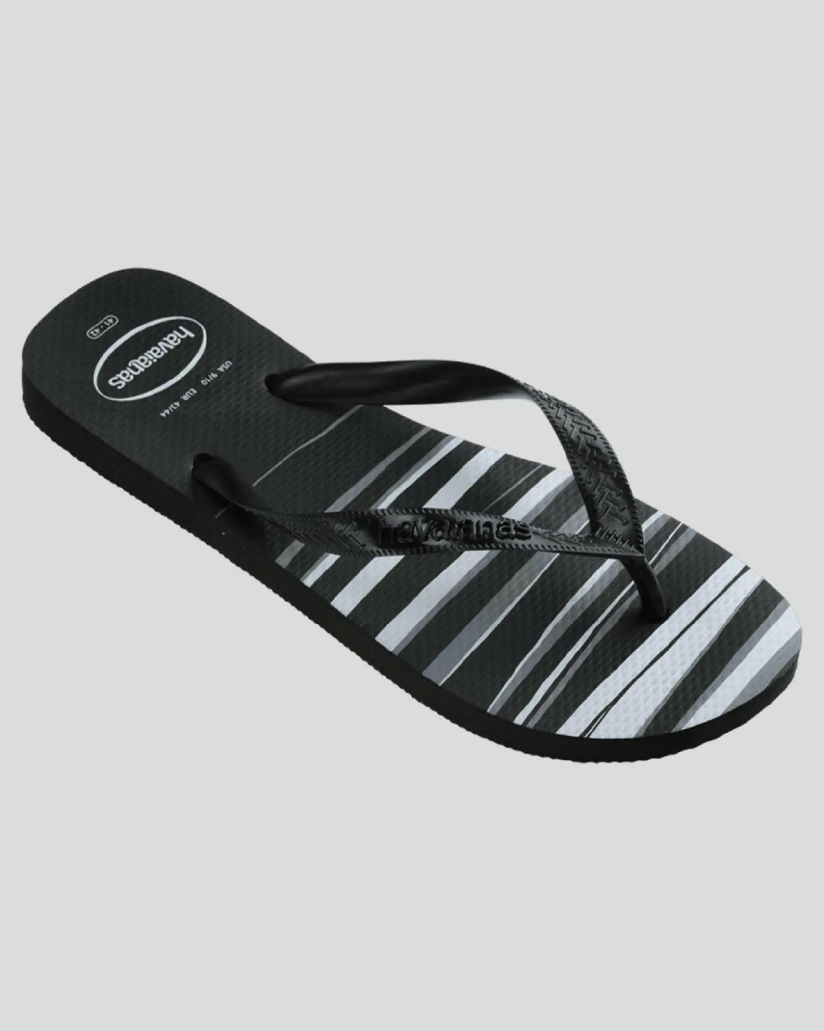 Havaianas Top Basic Thongs Black/black/black/white Clearance