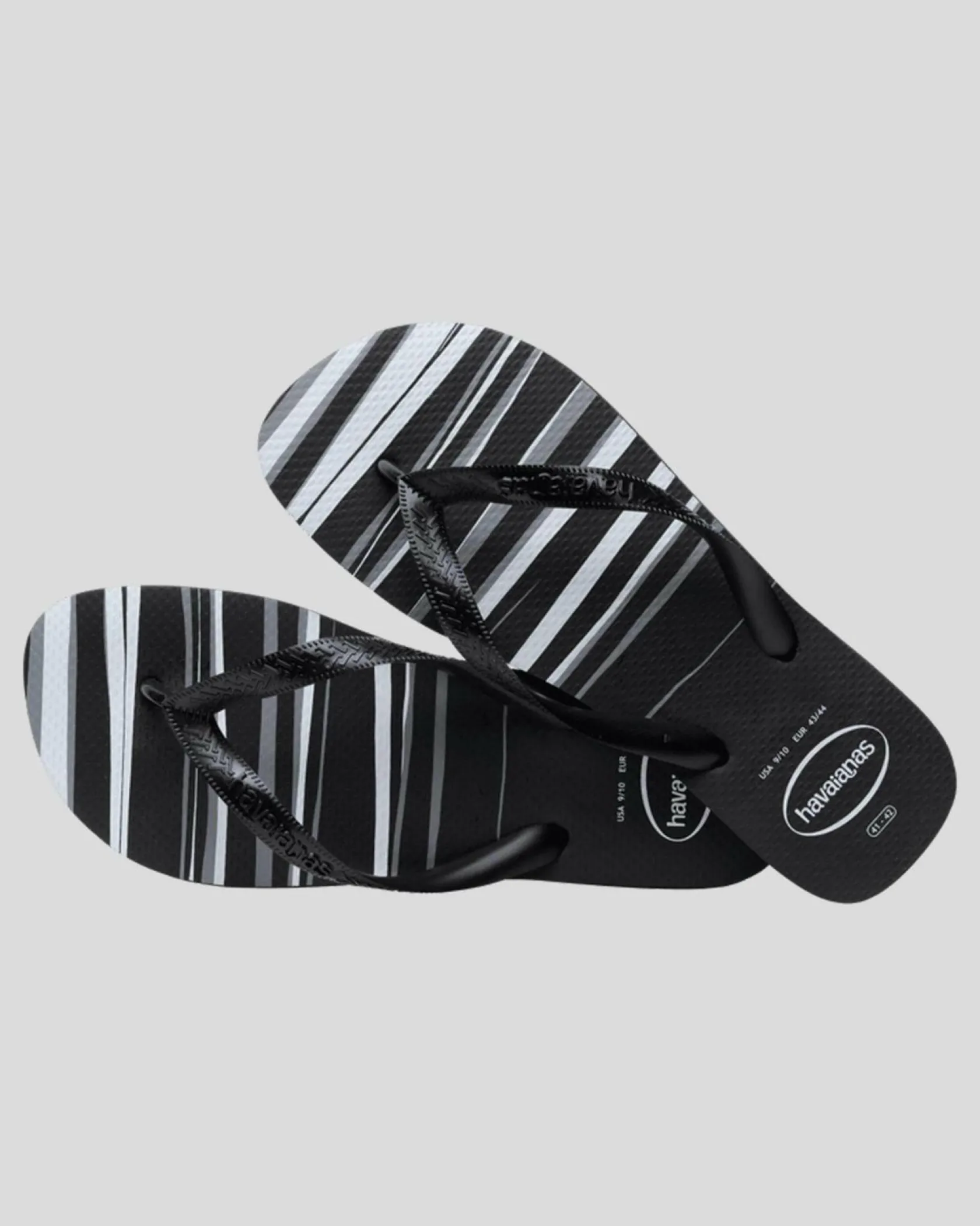 Havaianas Top Basic Thongs Black/black/black/white Clearance