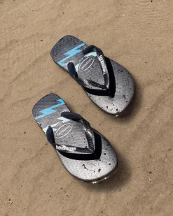 Havaianas Top Bolt Thongs Black/blue Discount