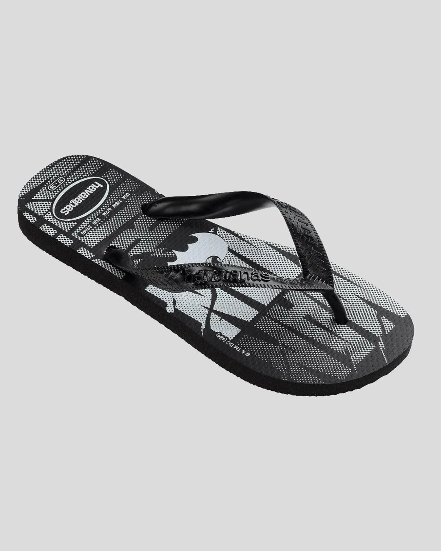 Havaianas Top DC Logomania Batman Thongs Black New