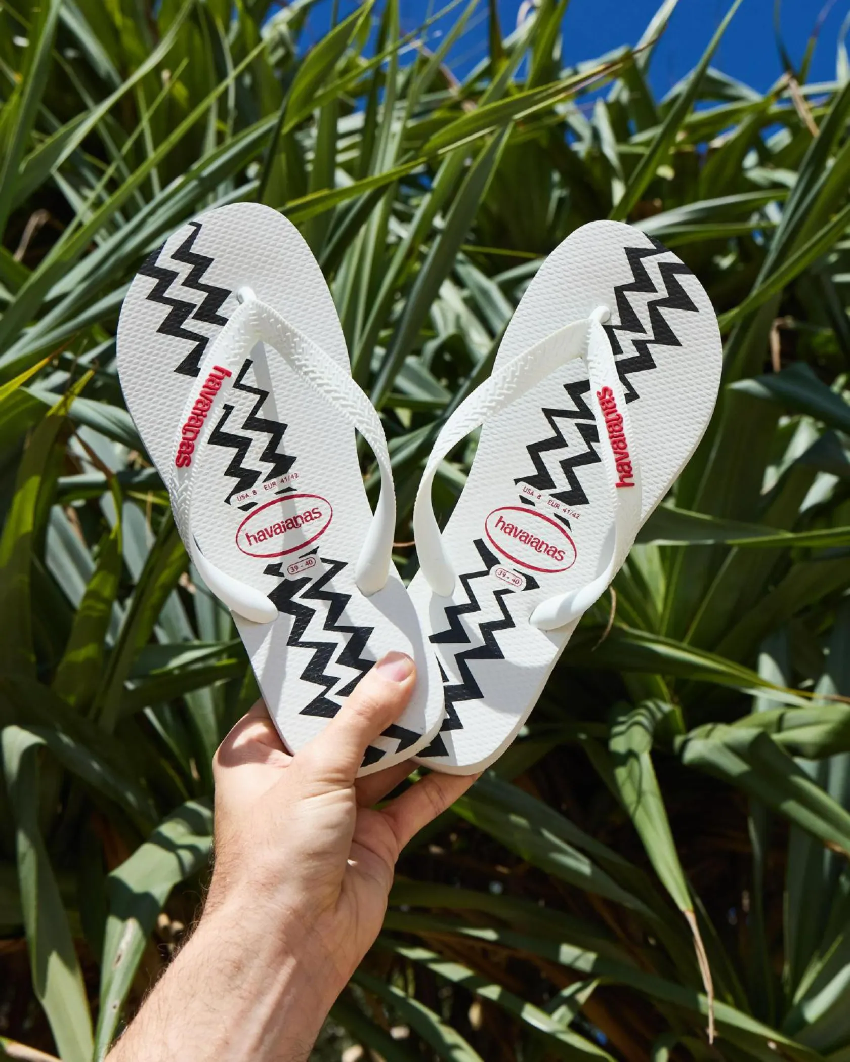 Havaianas Top Electric Thongs White/red Hot