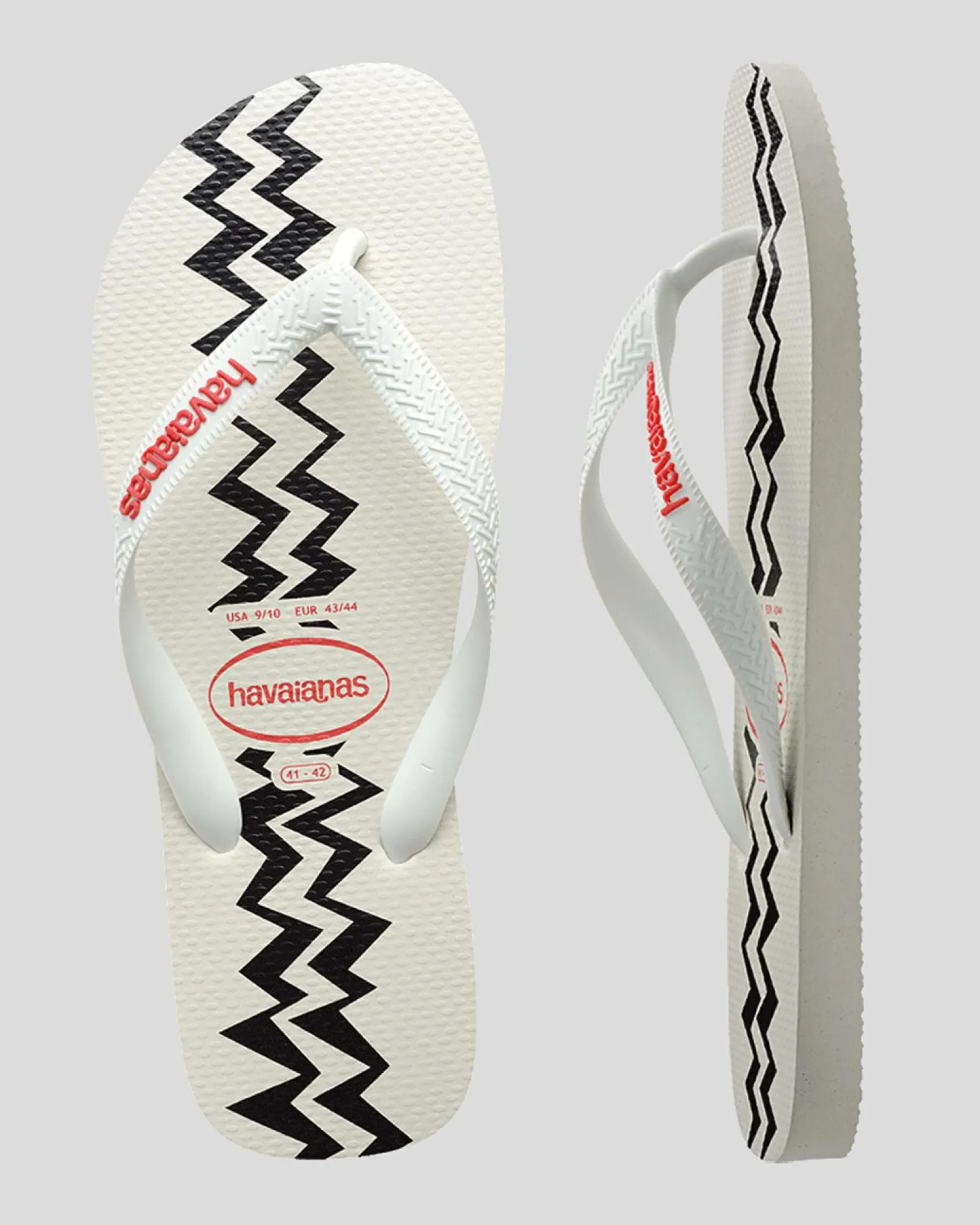 Havaianas Top Electric Thongs White/red Hot