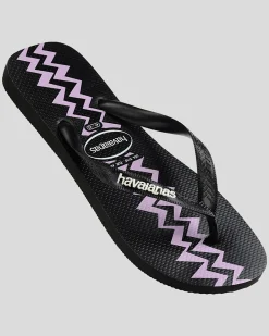 Havaianas Top Electric Thongs Black/purple Outlet