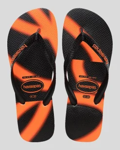 Havaianas Top Graf Thongs Black/orange Sale