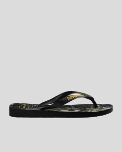 Havaianas Top Herois DC Batman Thongs Black/black/yellow Daffodil Hot