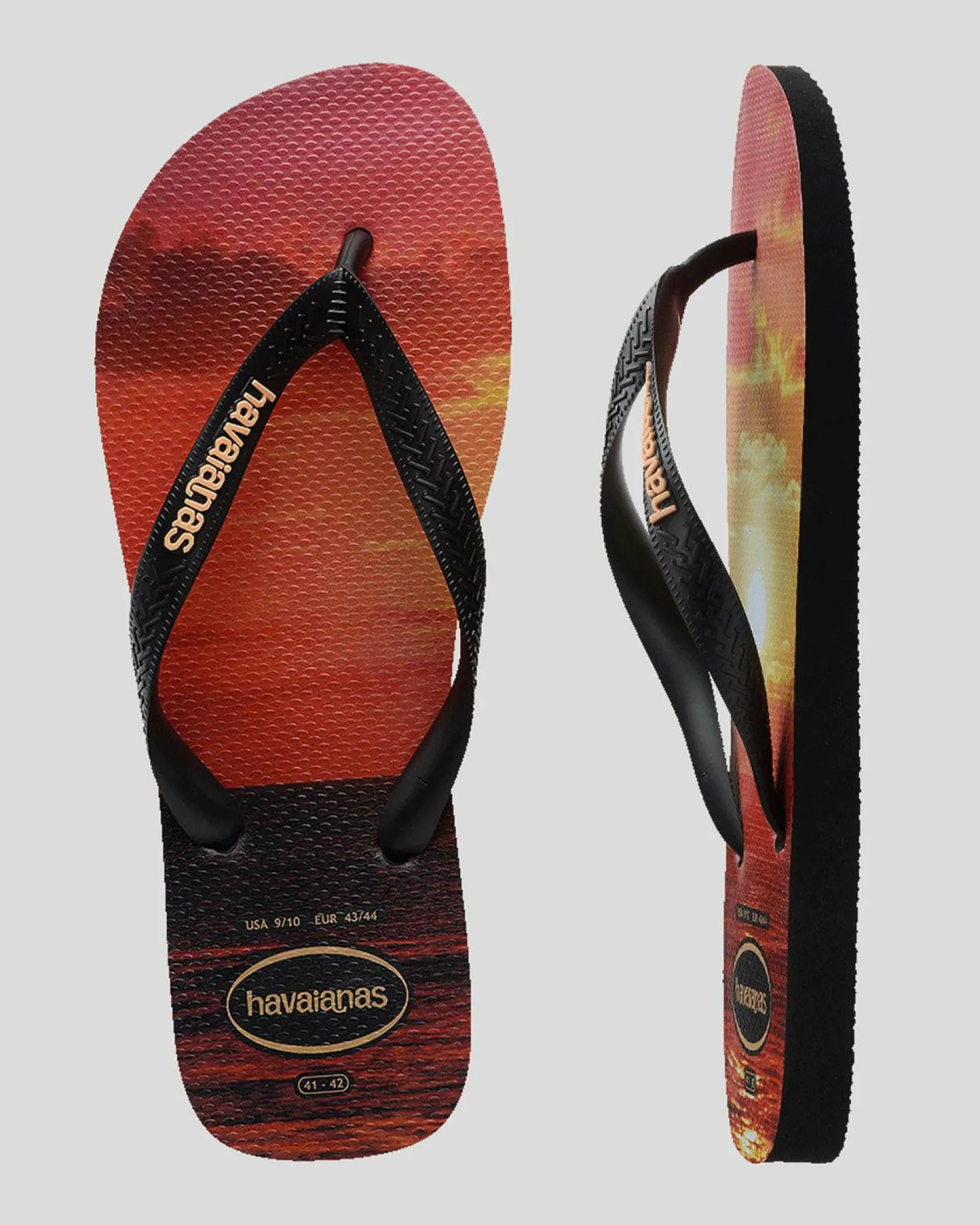 Havaianas Top Hype Thongs Black/black/peach New