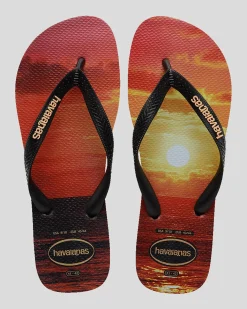 Havaianas Top Hype Thongs Black/black/peach New