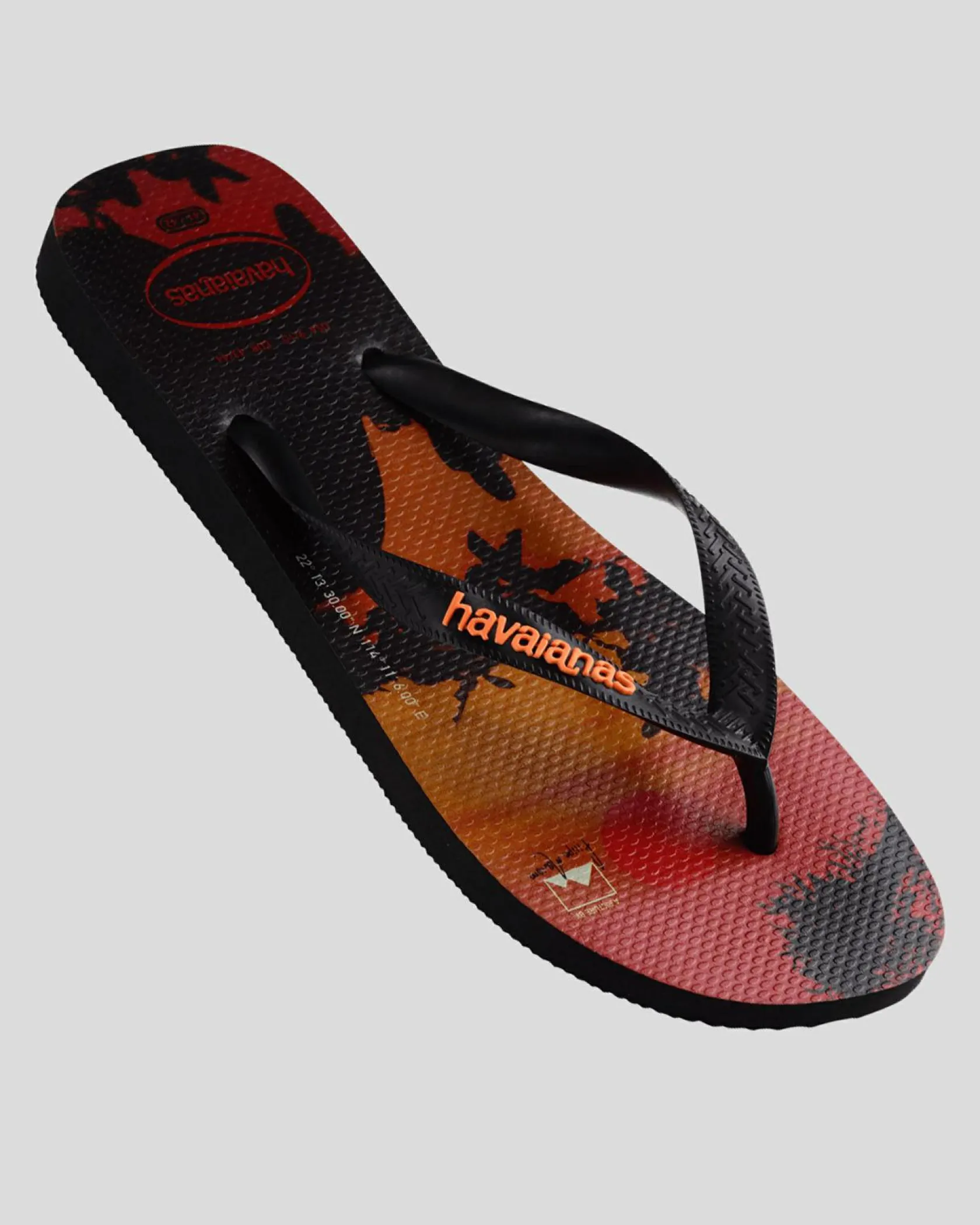 Havaianas Top Hype Thongs Black/orange Discount