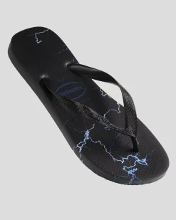 Havaianas Top Lightning Thongs Black/blue Outlet