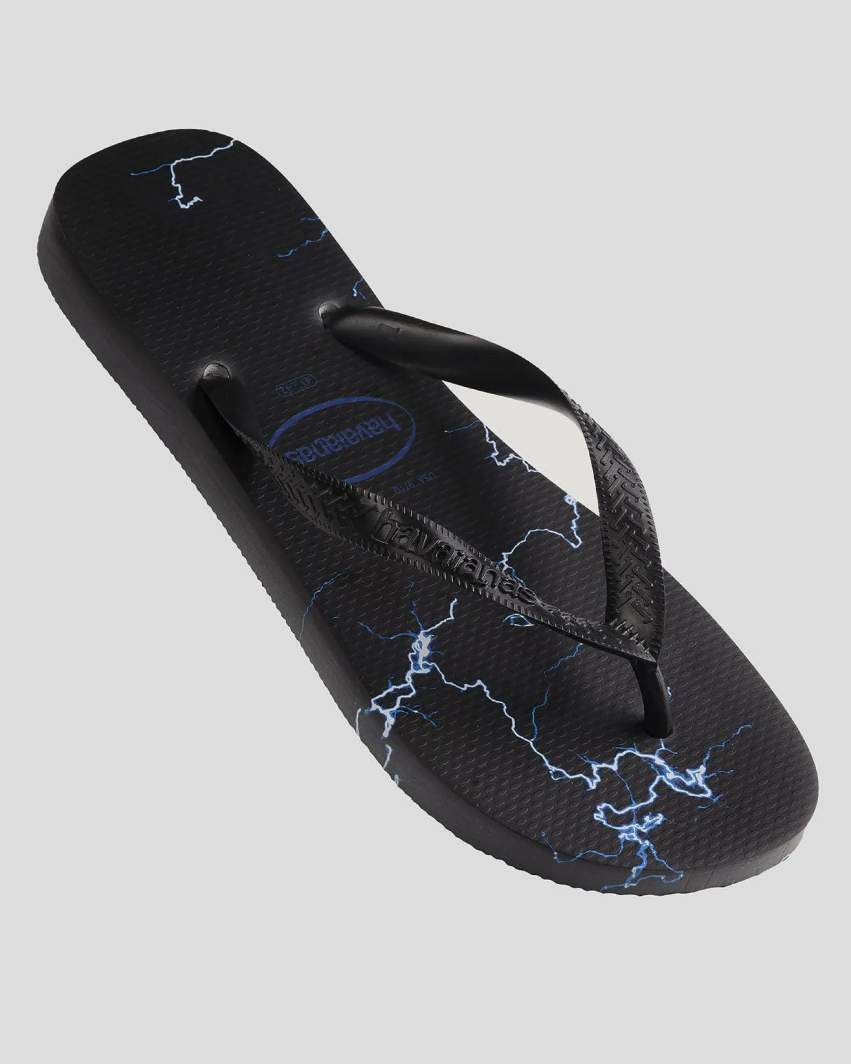 Havaianas Top Lightning Thongs Black/blue Outlet