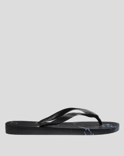 Havaianas Top Lightning Thongs Black/blue Outlet
