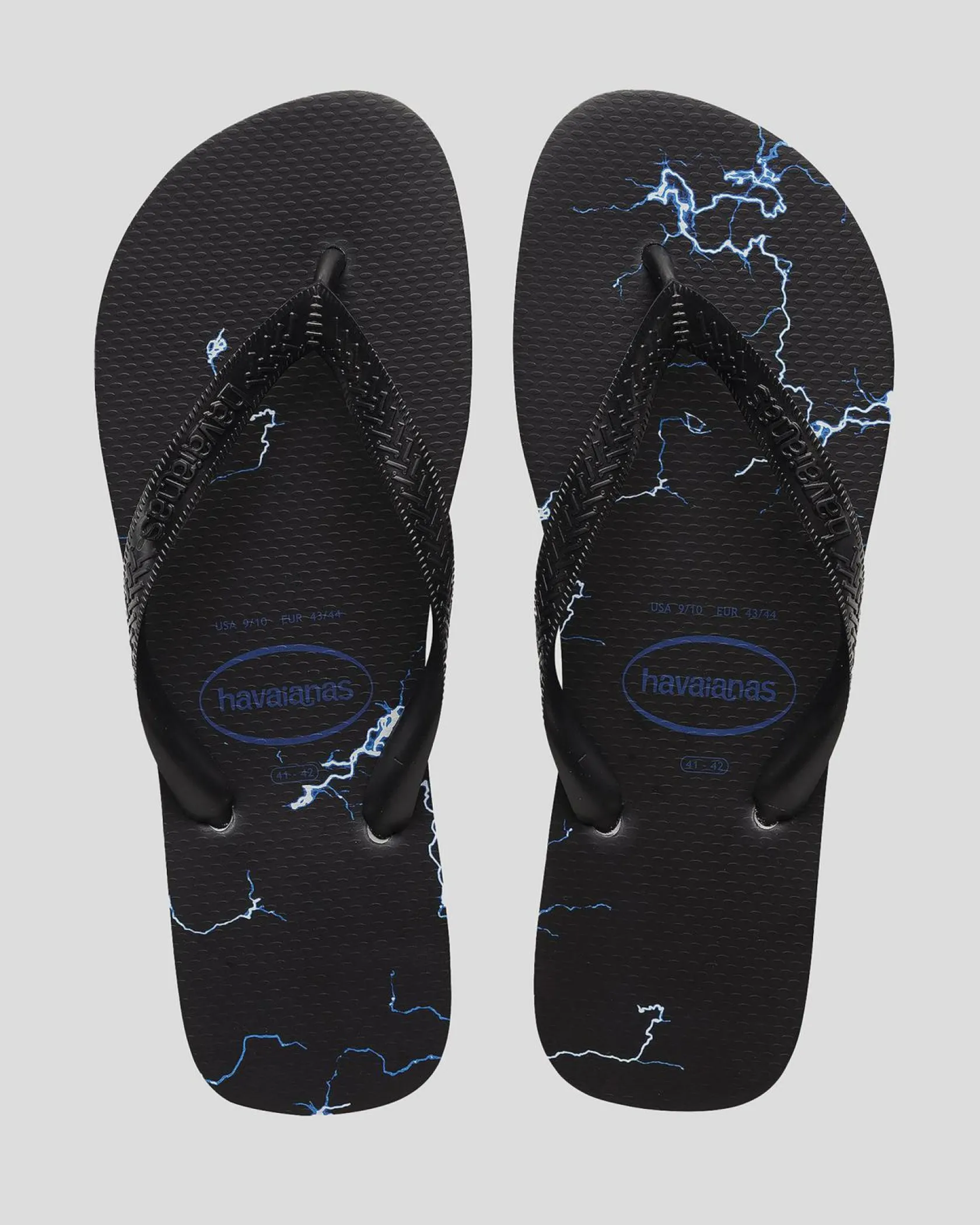 Havaianas Top Lightning Thongs Black/blue Outlet
