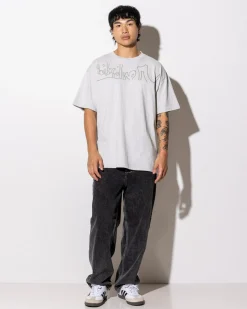 Quiksilver Top Line Knit T-Shirt Grey Violet New