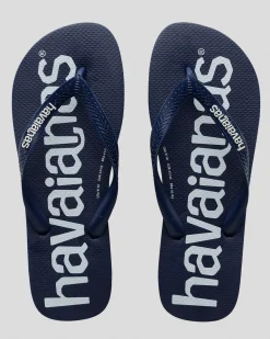 Havaianas Top Logo Thongs Navy Blue
