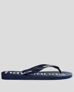 Havaianas Top Logo Thongs Navy Blue