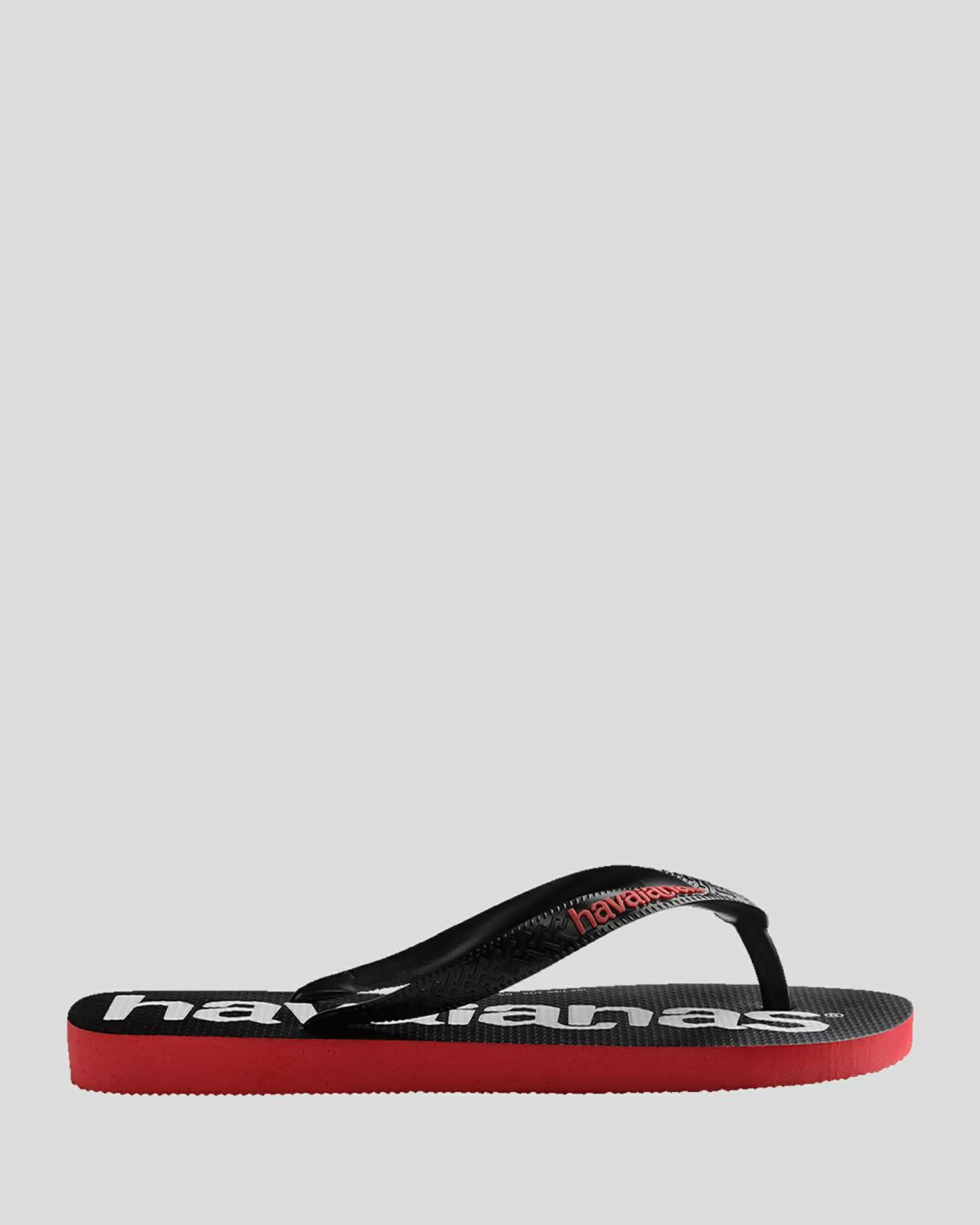 Havaianas Top Logomania 2 Thongs Black/ruby Red Best