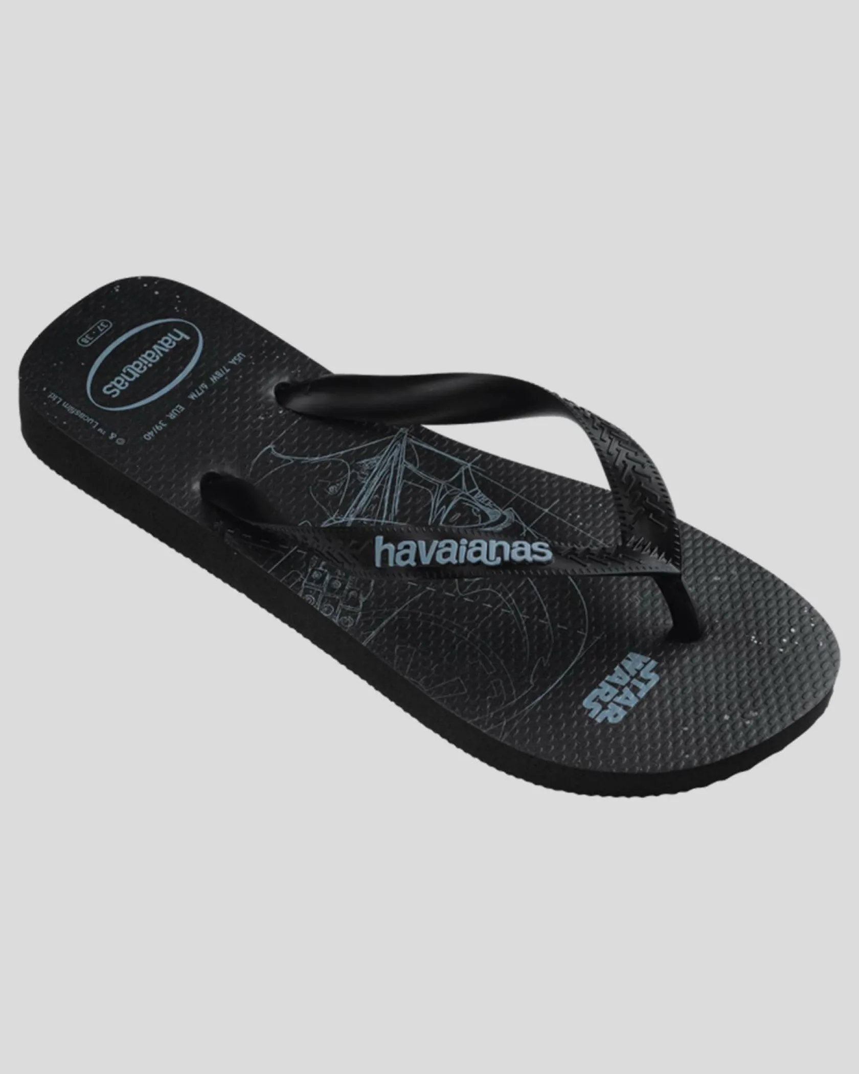 Havaianas Top Star Wars Darth Vader Thongs Black/black/blue Sale