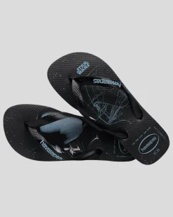 Havaianas Top Star Wars Darth Vader Thongs Black/black/blue Sale