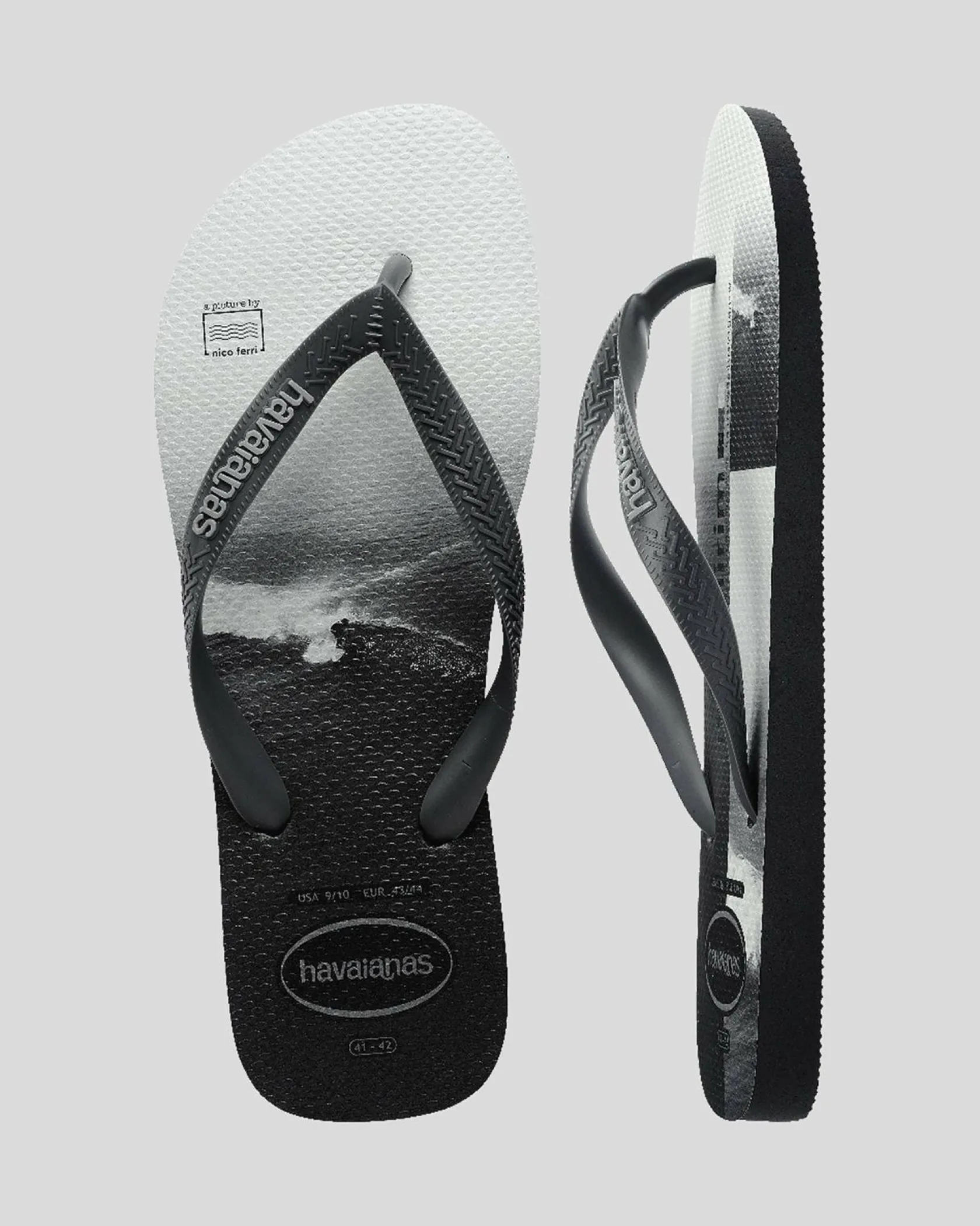 Havaianas Top Surfer Thongs New Graphite/new Graphite Clearance