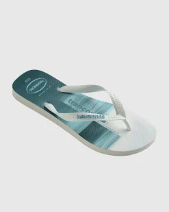 Havaianas Top Surfer Thongs White/white/lavender Blue Clearance