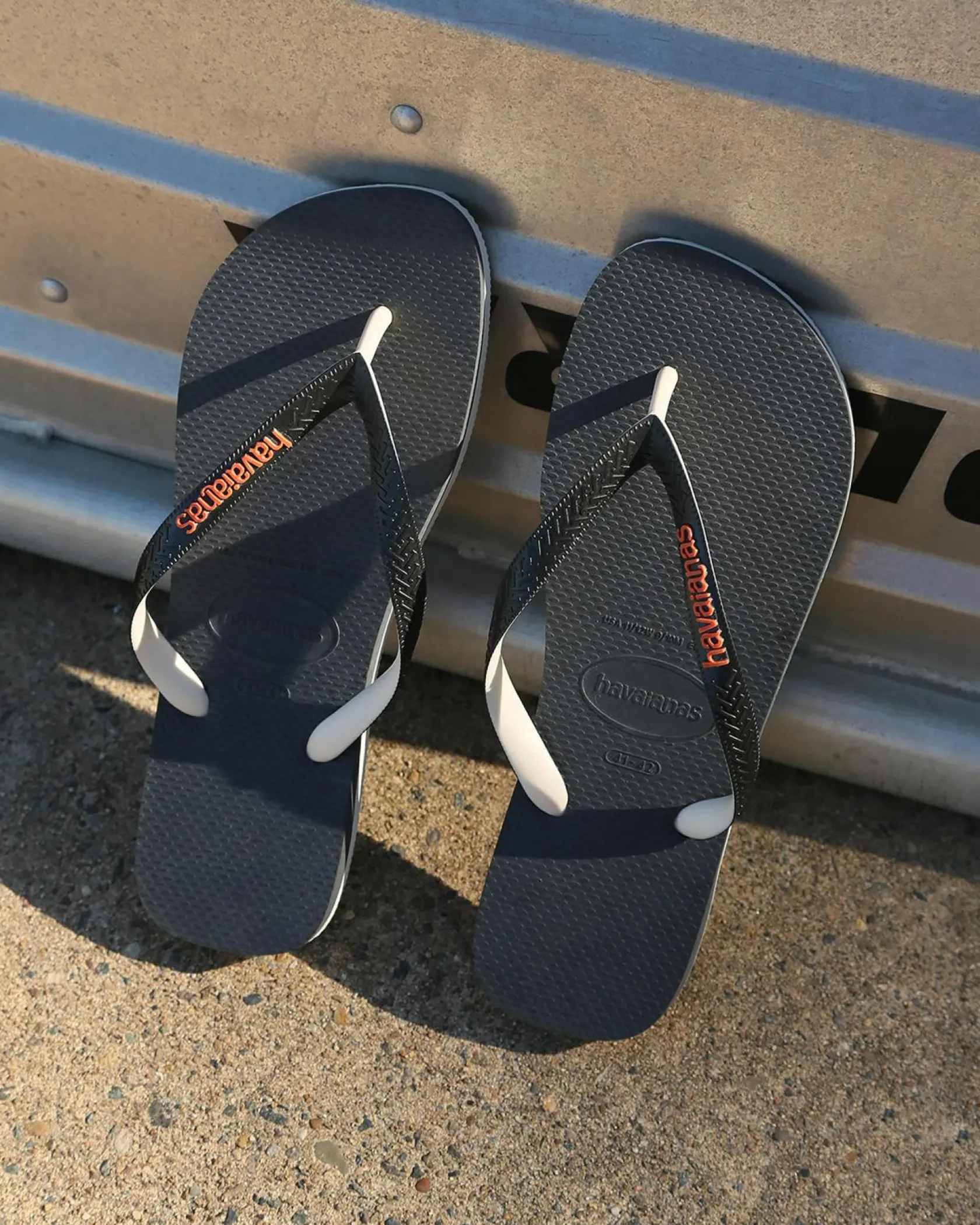 Havaianas Top Tred Mixed Thong Beige/black/orange Clearance