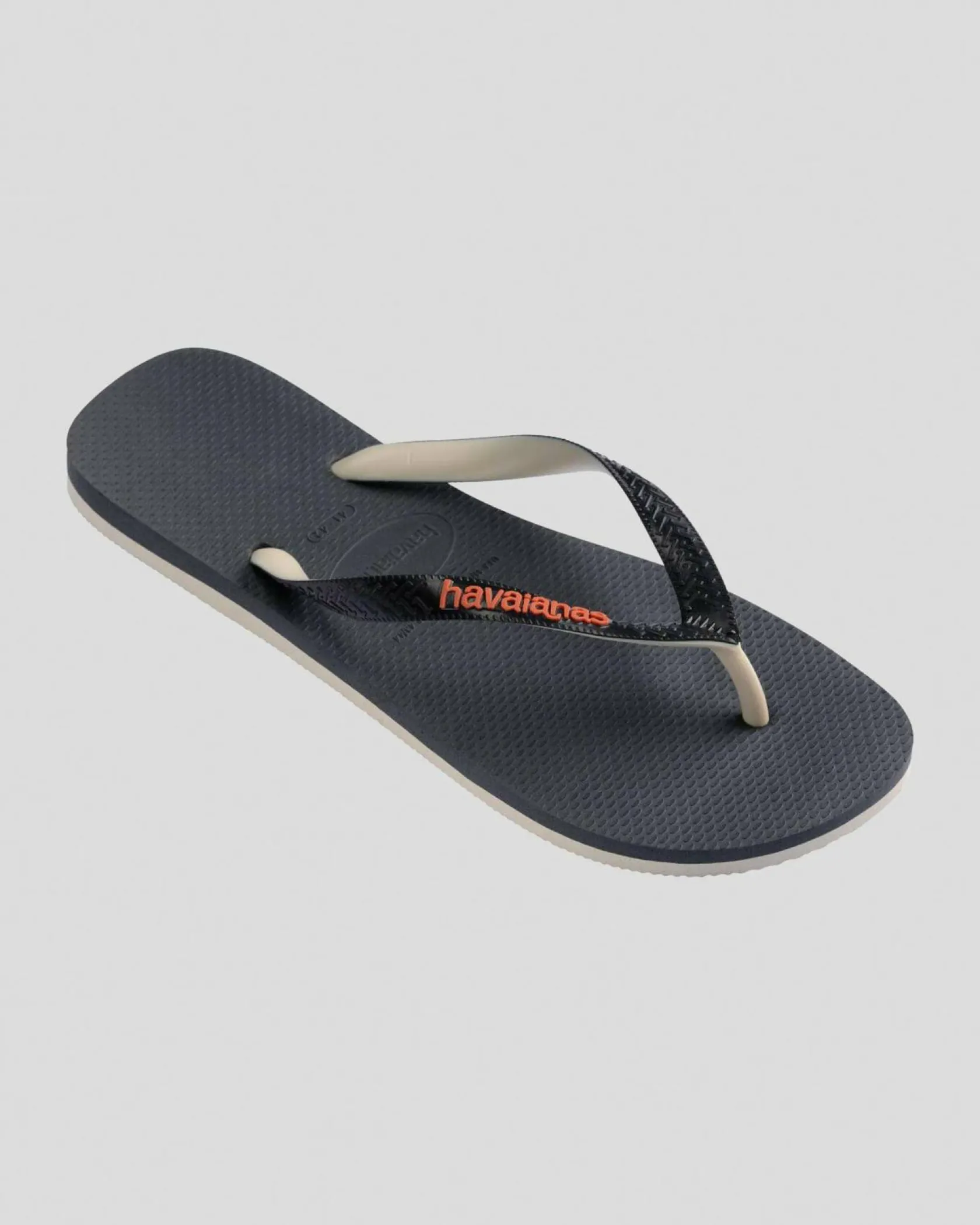 Havaianas Top Tred Mixed Thong Beige/black/orange Clearance