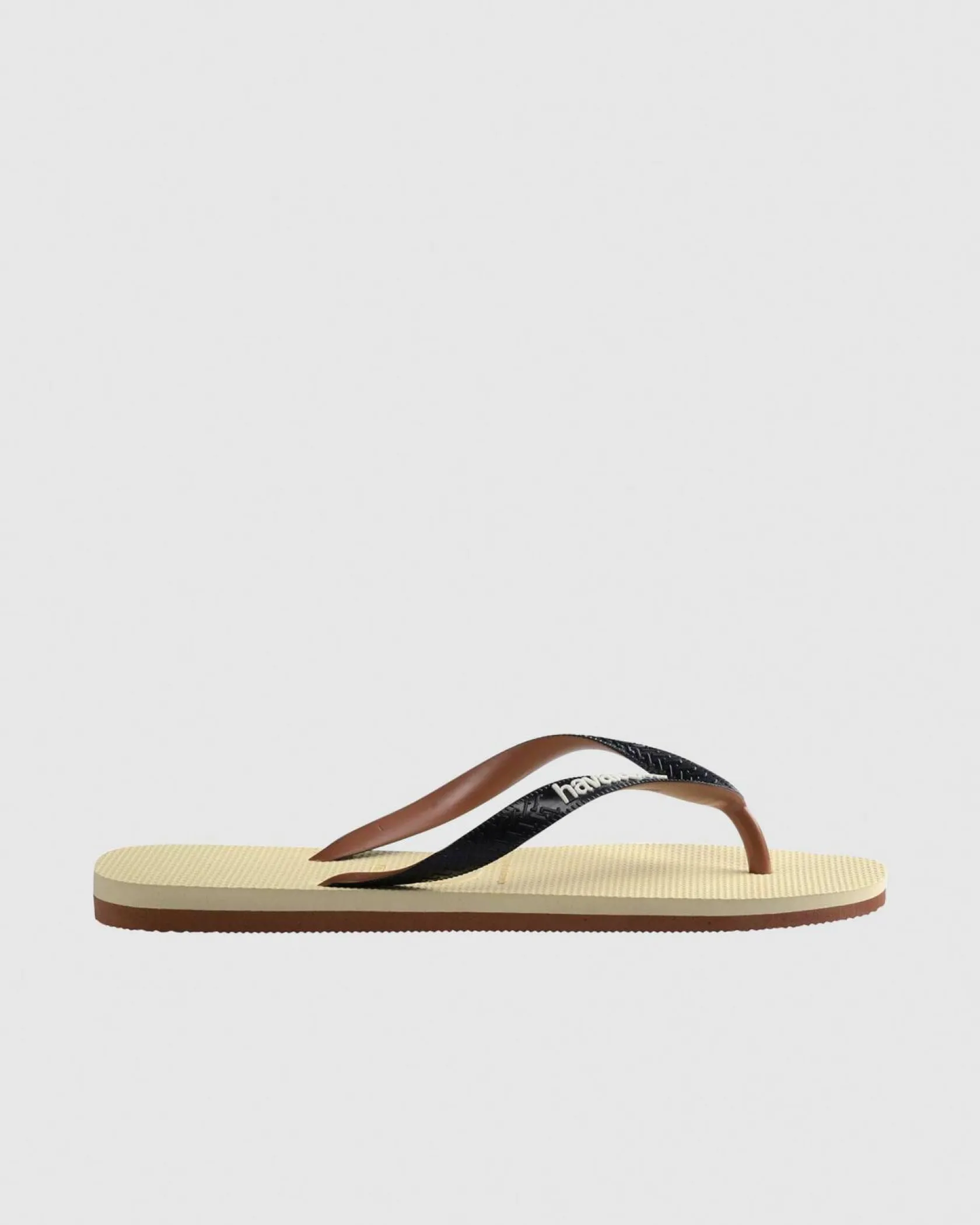 Havaianas Top Tred Thongs Beige/brown/white Clearance