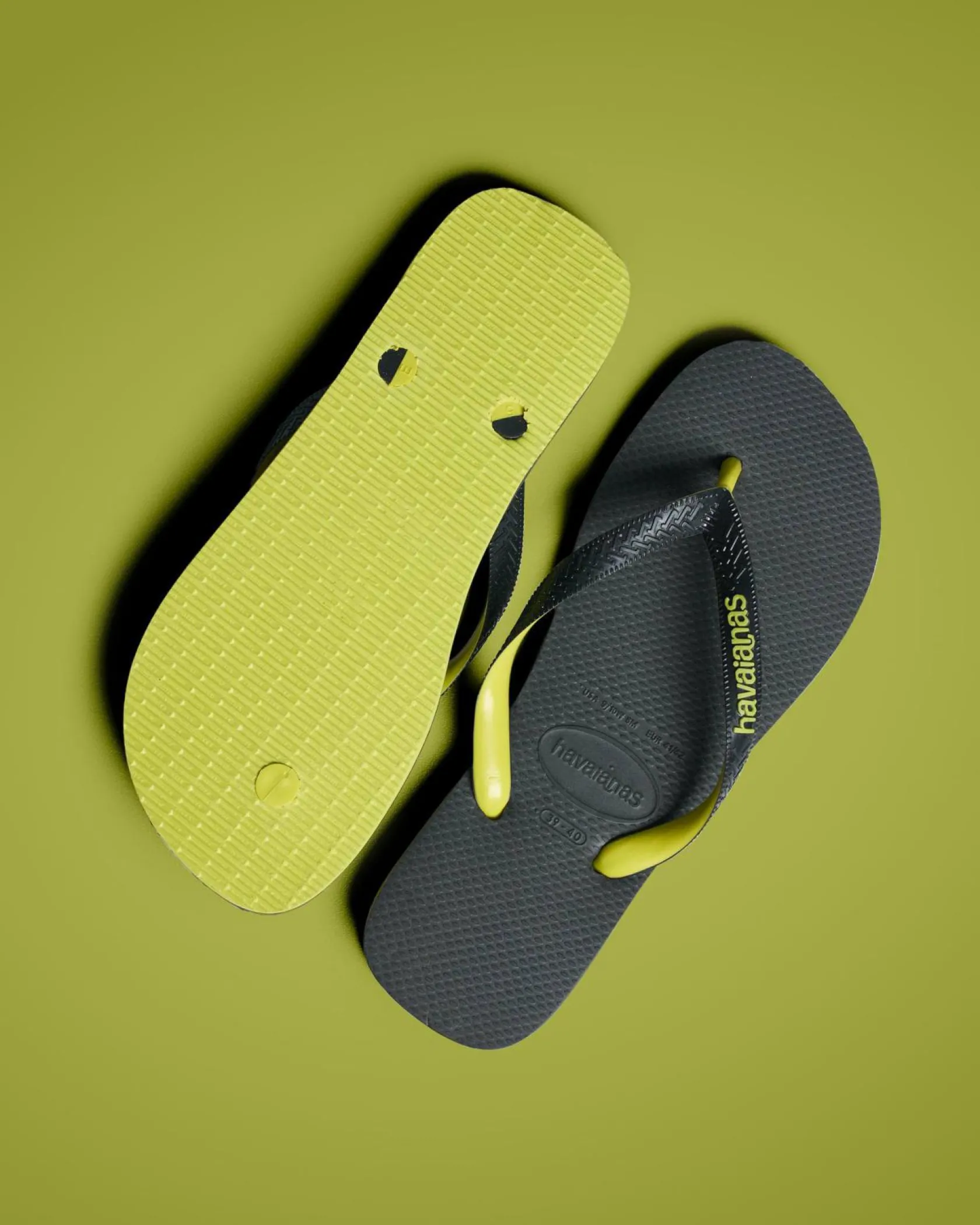Havaianas Top Tred Thongs Black/green Sale
