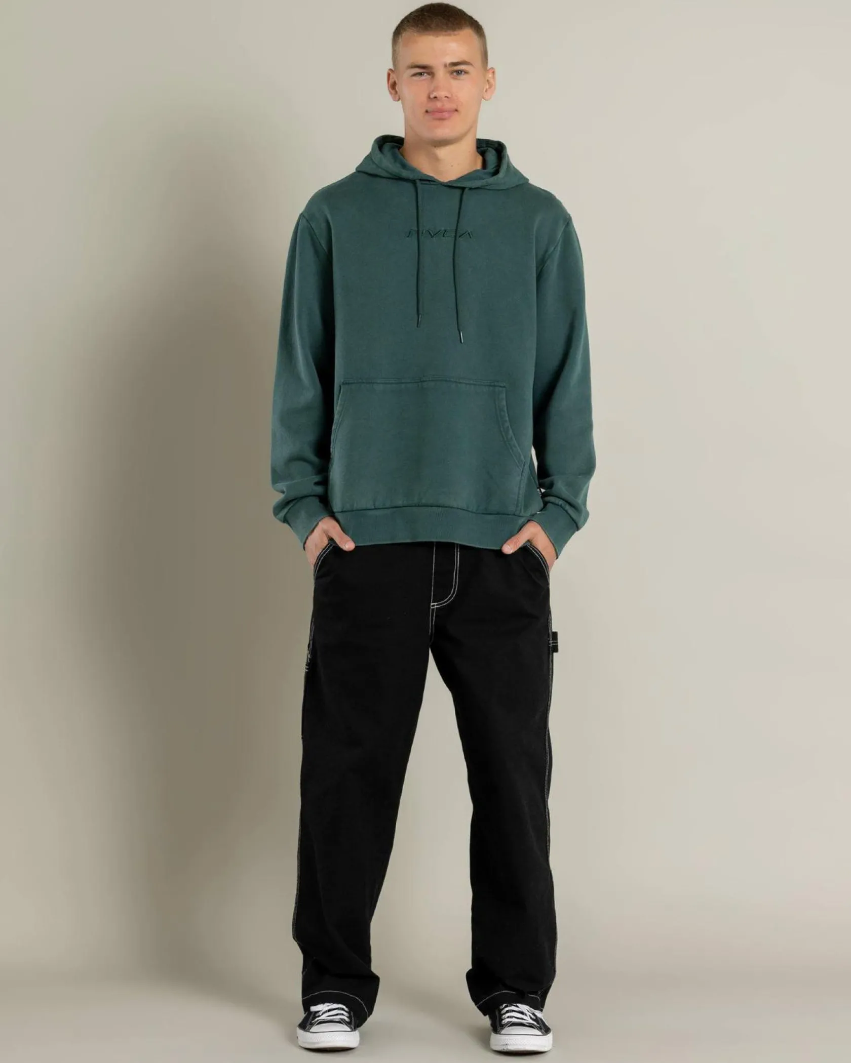 RVCA Track Hoodie Forest Outlet