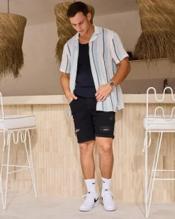 Lucid Trapper Denim Walk Shorts Black Clearance