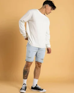 Lucid Trapper Denim Walk Shorts Lt Blue Best