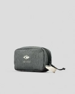 Rip Curl Travel Pouch Classic Surf Toiletry Bag Grey Heather Discount
