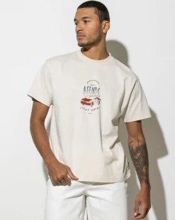 Afends Trayback Recycled T-Shirt Moonbeam Outlet