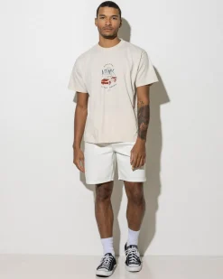 Afends Trayback Recycled T-Shirt Moonbeam Outlet