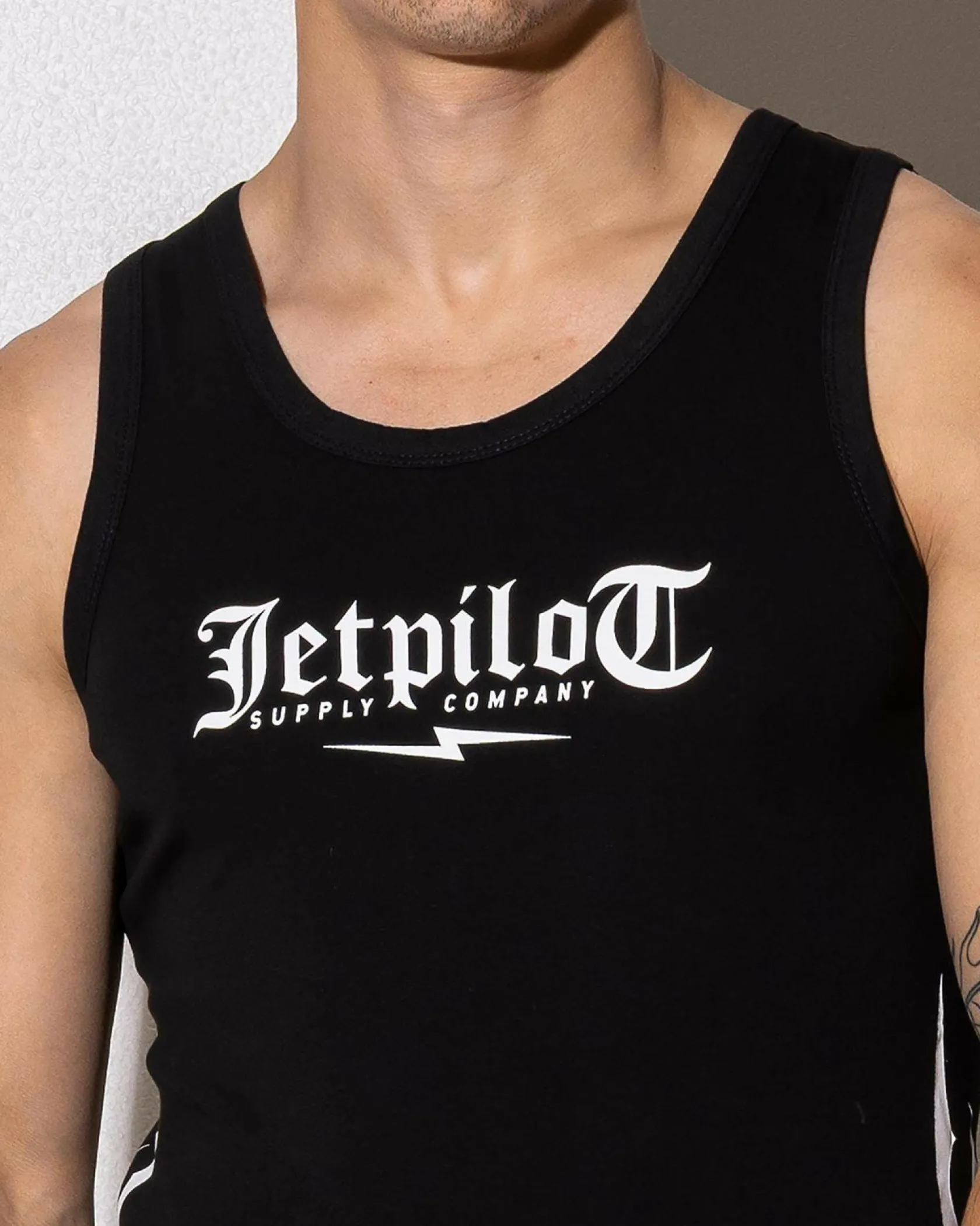 Jetpilot Tribal Singlet Black Outlet