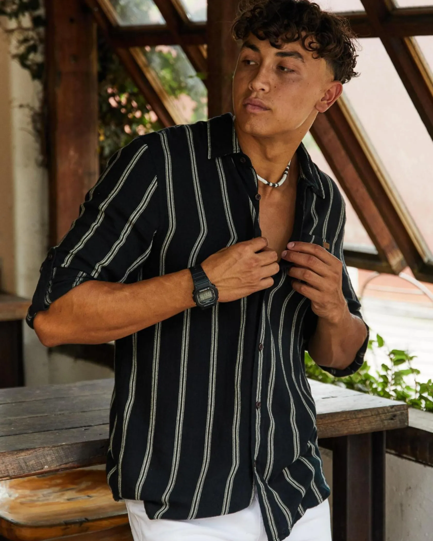 Skylark Trilogy Long Sleeve Shirt Black/white Sale