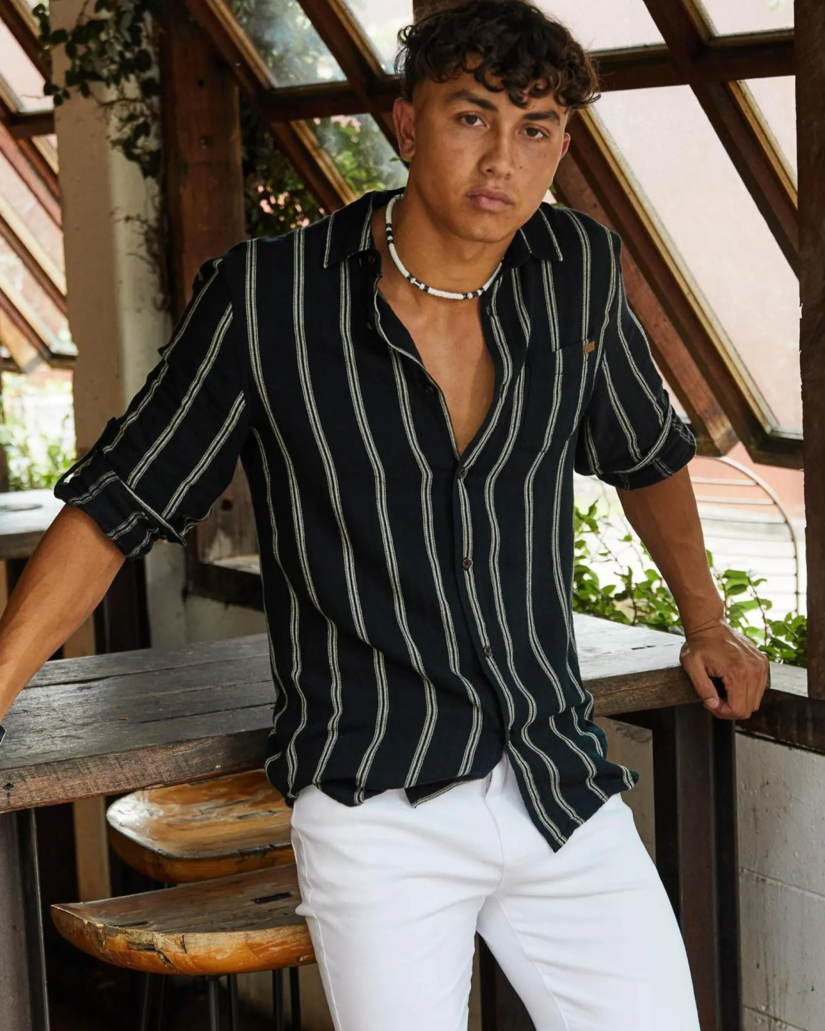 Skylark Trilogy Long Sleeve Shirt Black/white Sale