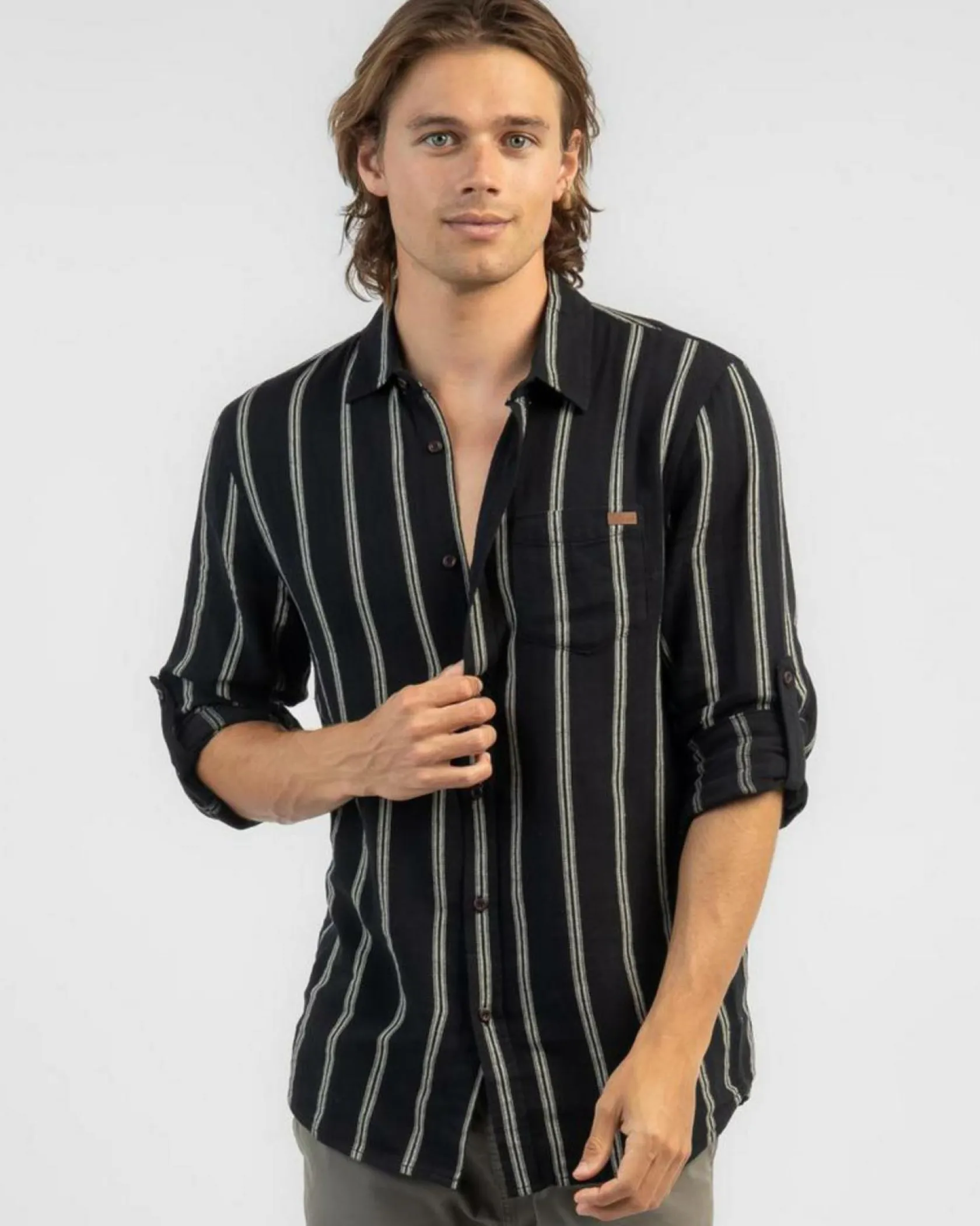 Skylark Trilogy Long Sleeve Shirt Black/white Sale