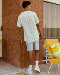 Skylark Trinity Short Sleeve Shirt White/tan Online