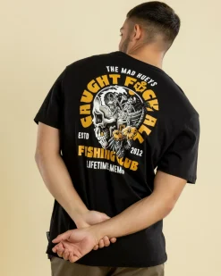 The Mad Hueys Tropic Caught Fk All T-Shirt Black Outlet