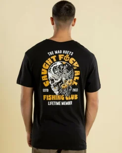 The Mad Hueys Tropic Caught Fk All T-Shirt Black Outlet