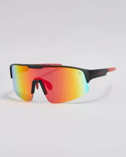 Quiksilver Tropic Tracker Sunglasses Black/red/red Orange Multi Mirror Online