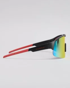 Quiksilver Tropic Tracker Sunglasses Black/red/red Orange Multi Mirror Online