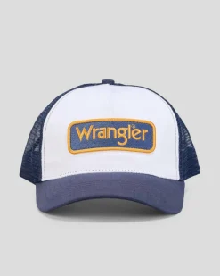 Wrangler Trucker Cap Vintage Navy Sale