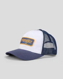 Wrangler Trucker Cap Vintage Navy Sale