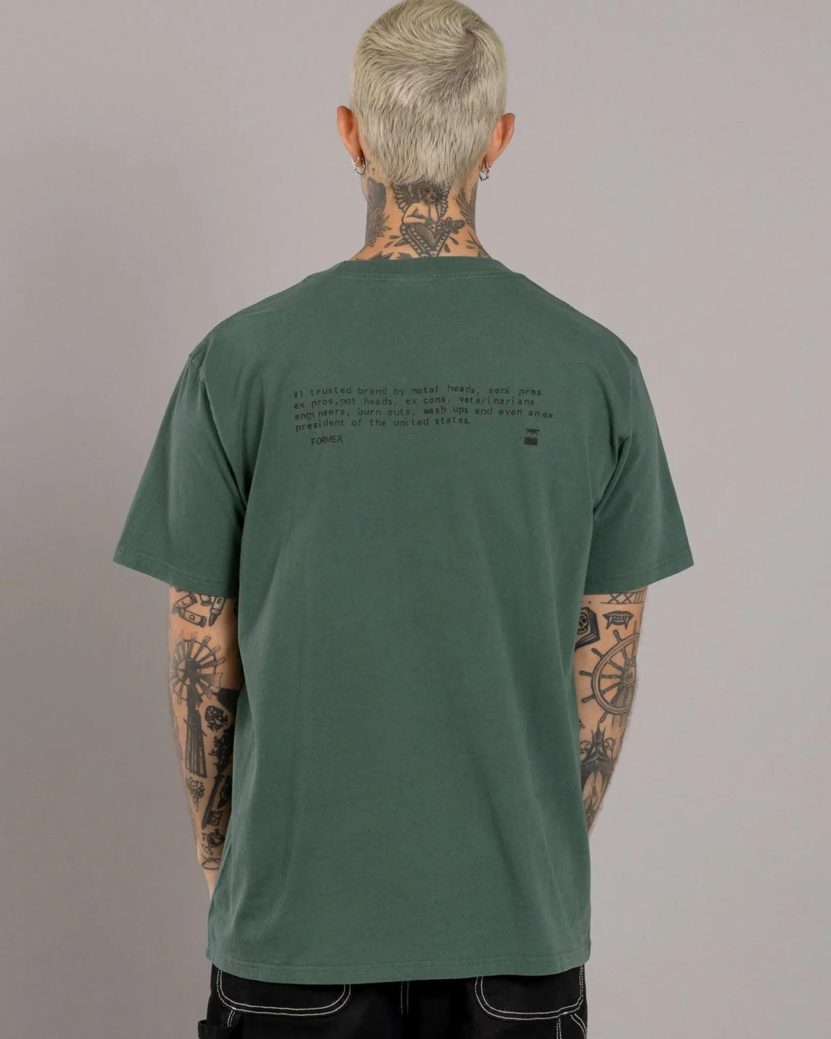 Former Trusted T-Shirt Washed Green Clearance