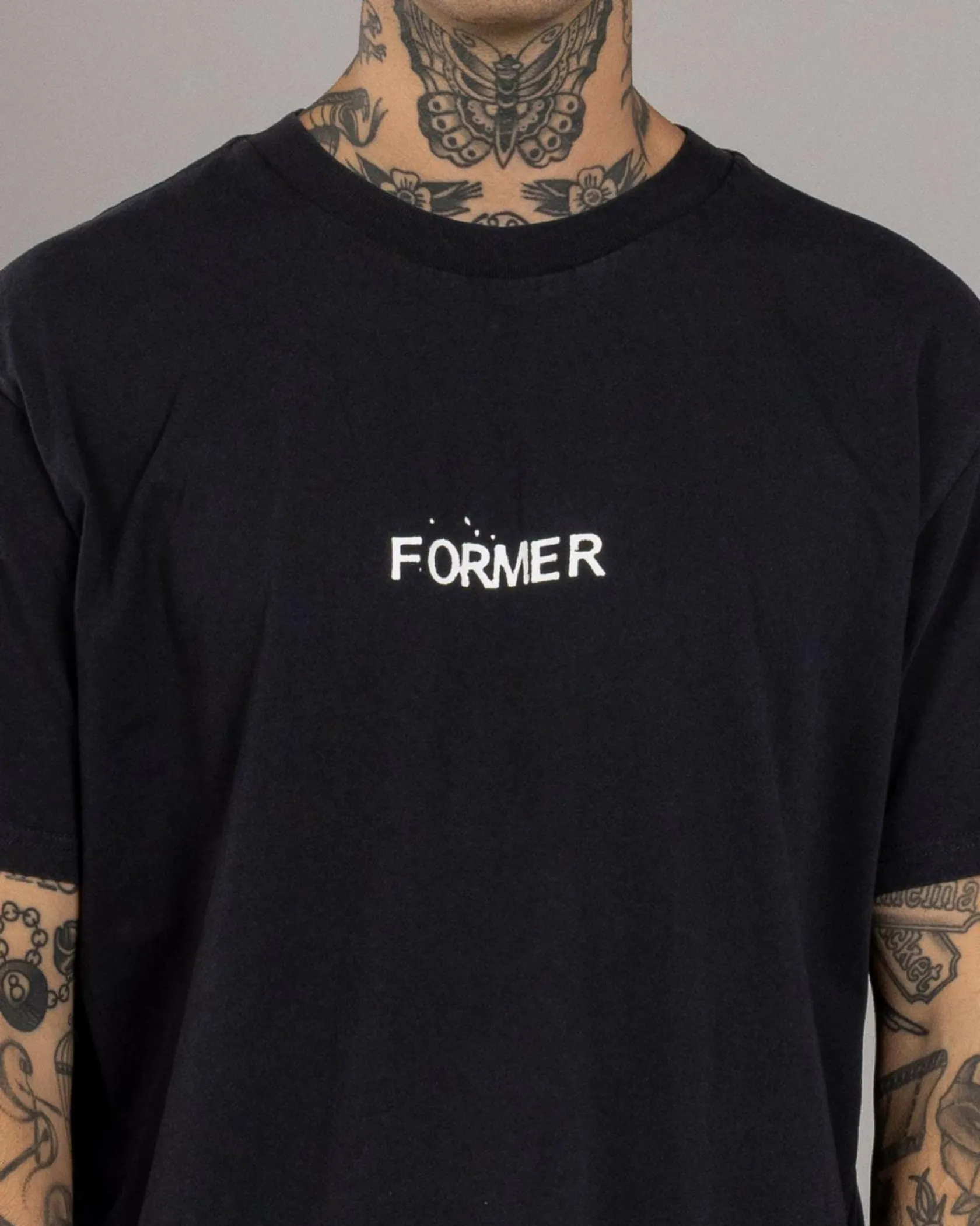 Former Trusted T-Shirt Washed Black Hot
