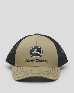 John Deere Twill/Trucker Mesh Cap Olive Discount